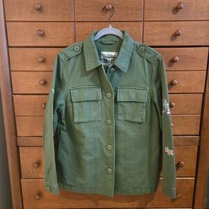 Levi's Utility Jacket with Floral Details Sz M